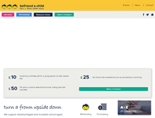 Tablet Screenshot of befriendachild.org.uk